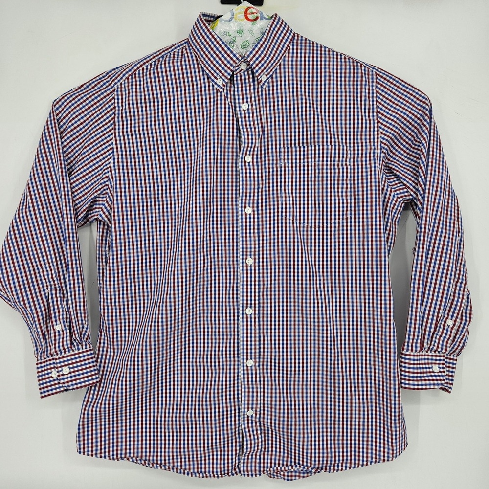 Heritage House Shirt‎ Mens XL Custom Made Tailor Button Down Casual Gingham